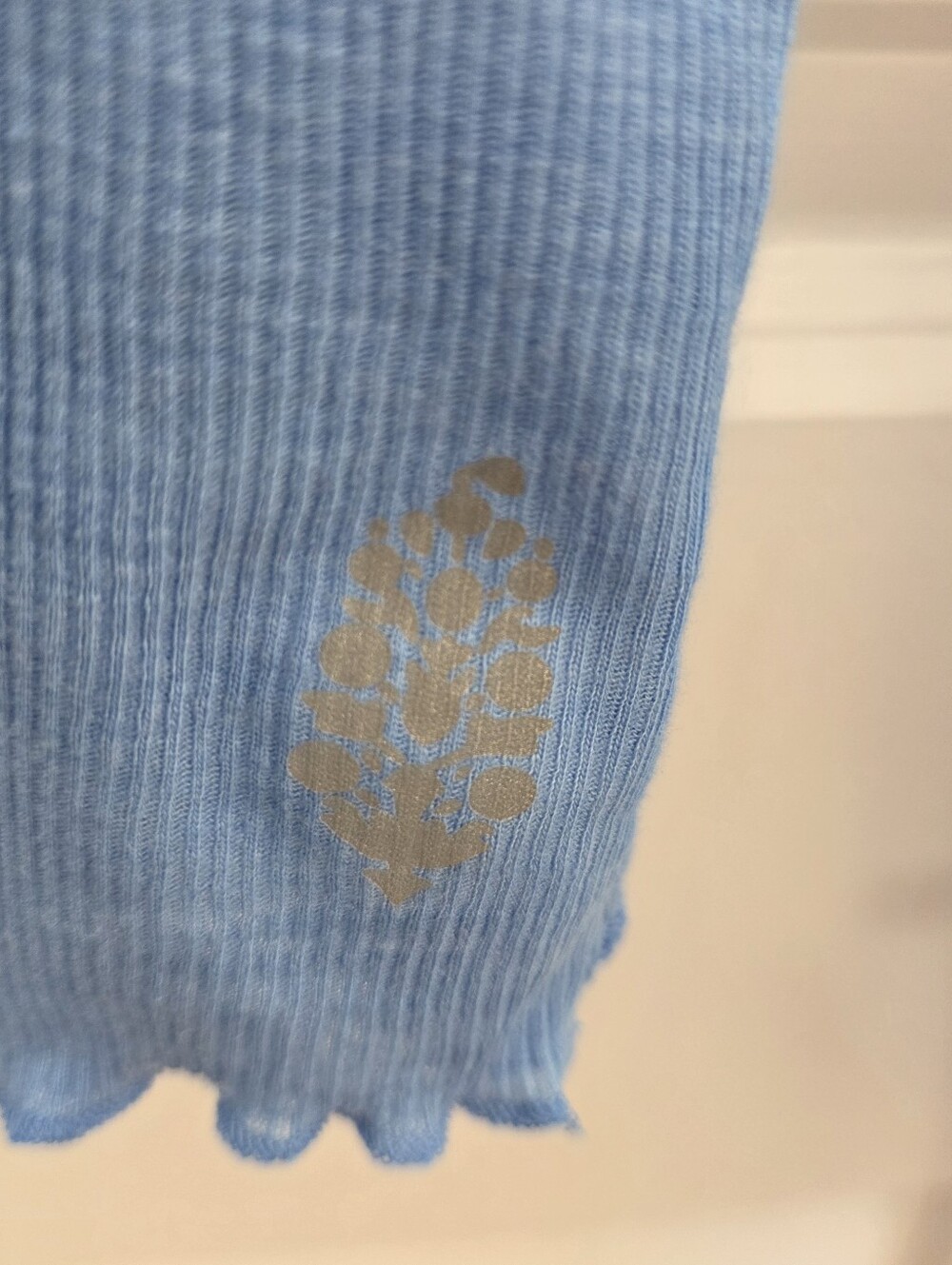 BNWT Free People Movement Breathe EasyRibbed Hooded Long Sleeve - Blue - Size Xs - Picture 4 of 5